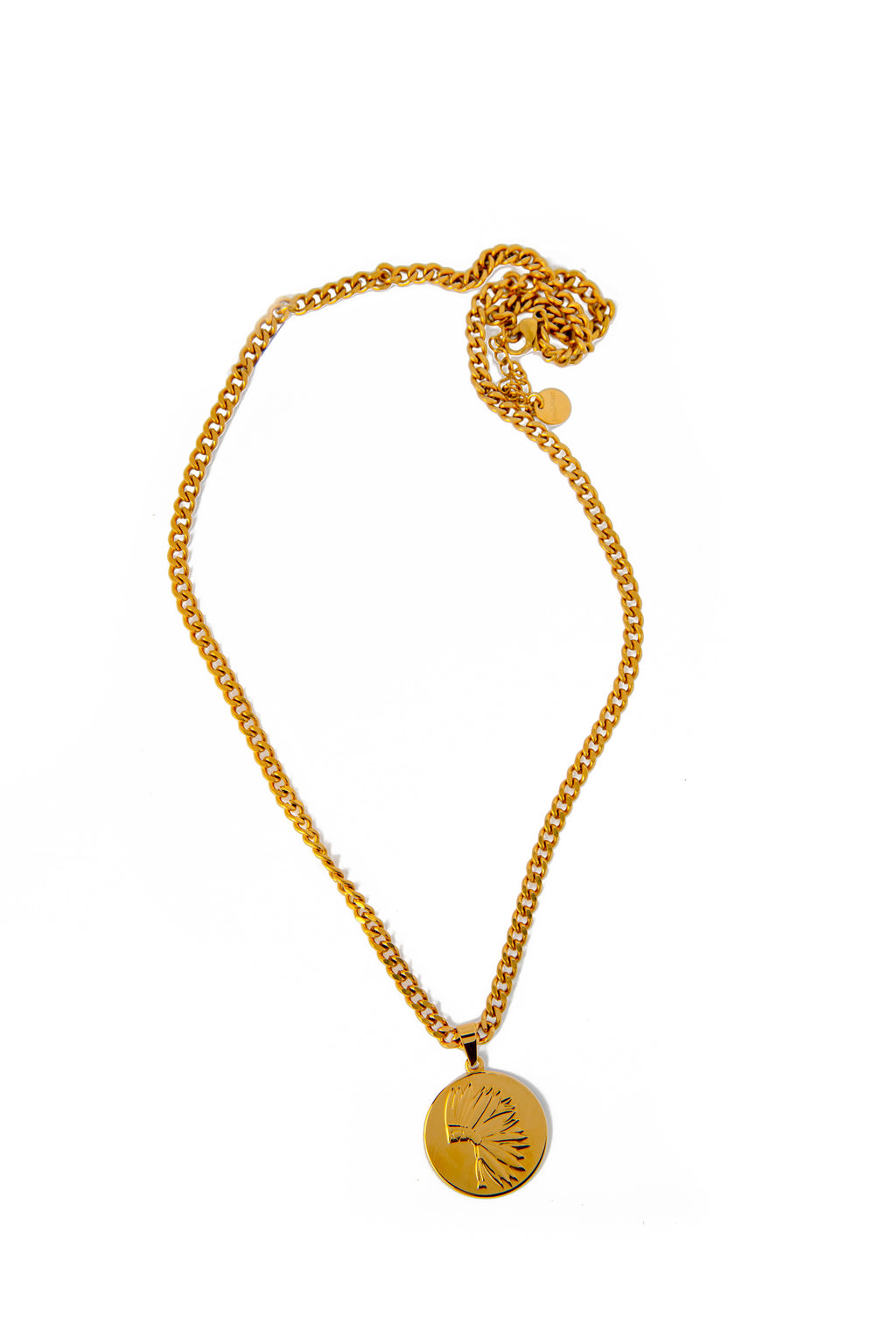 Chief necklace showing chain.
