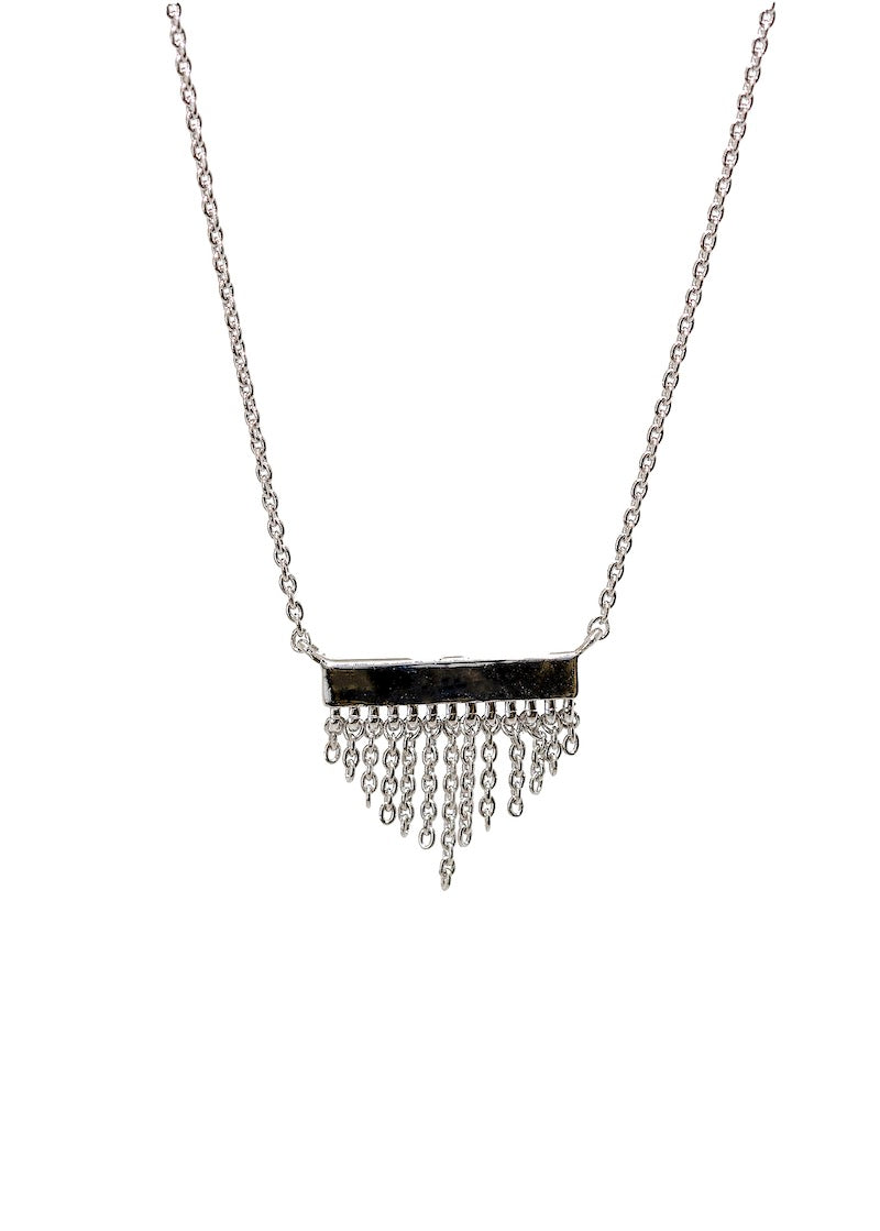 Braydee necklace with dangling silver beads