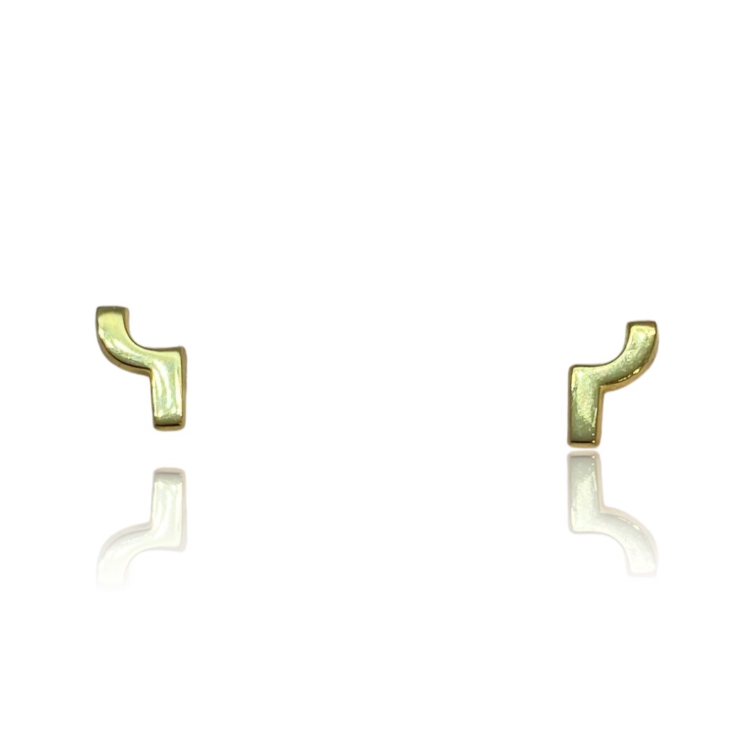 Se-Si earrings in gold