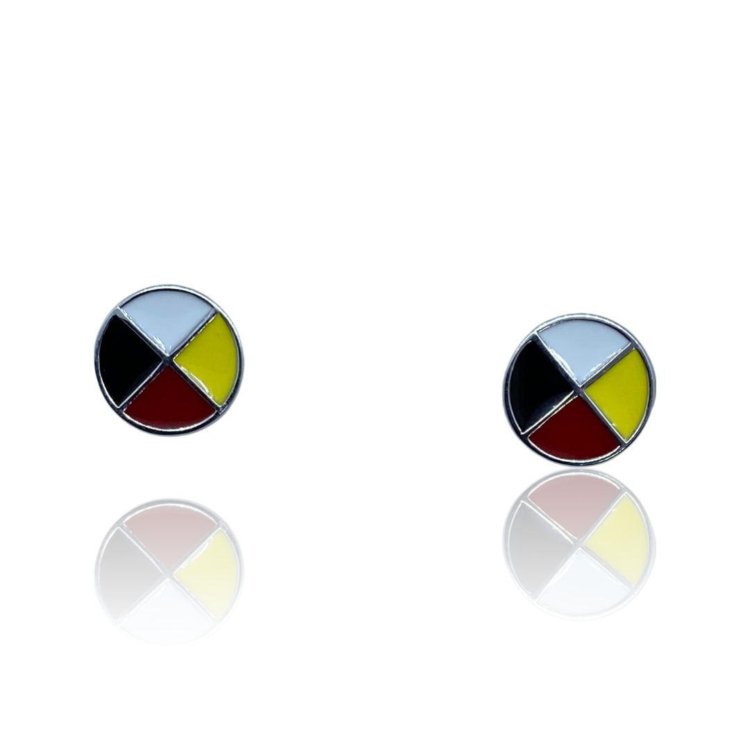 Medicine wheel earrings