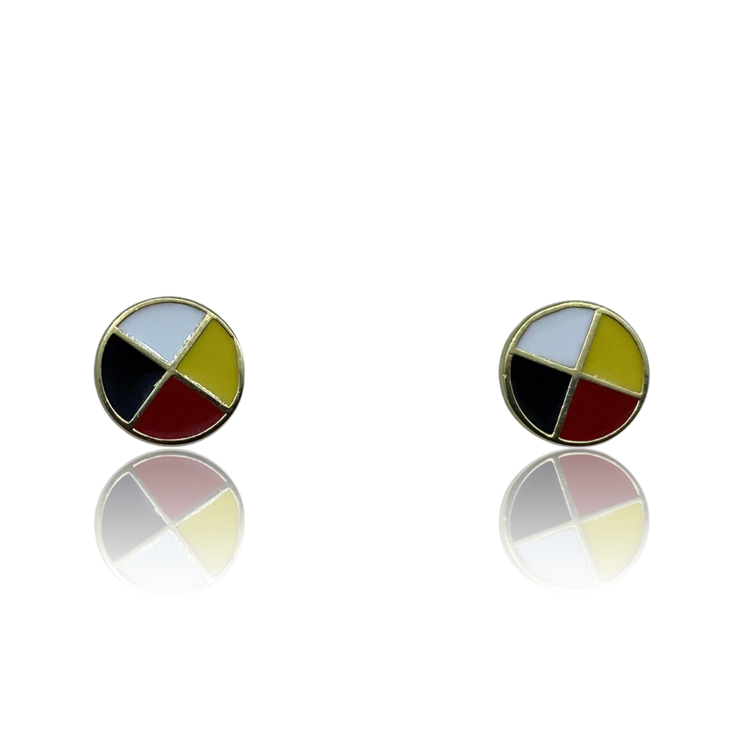 Medicine wheel earrings