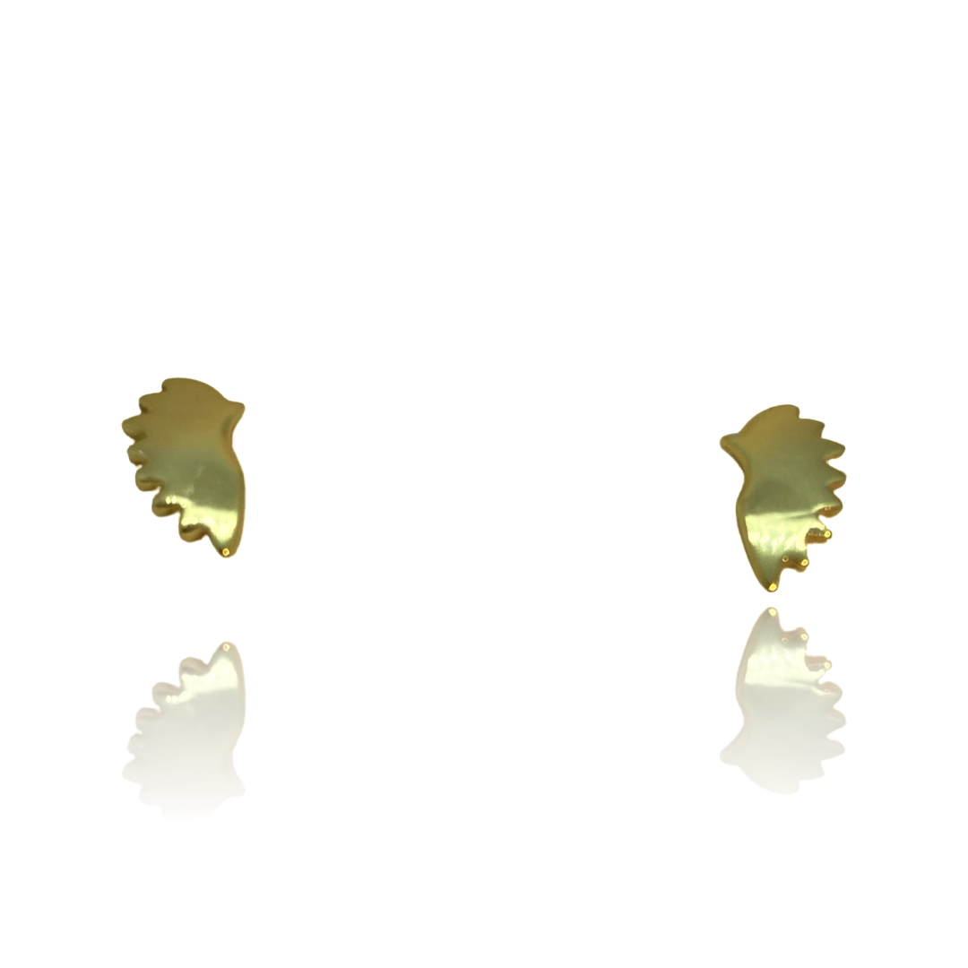 Gold hummingbird earrings