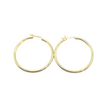 Large hoop earrings in gold