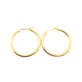 Medium hoop earrings in gold