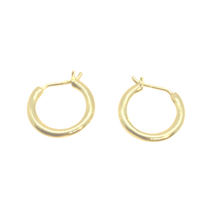 Small hoop earrings n gold