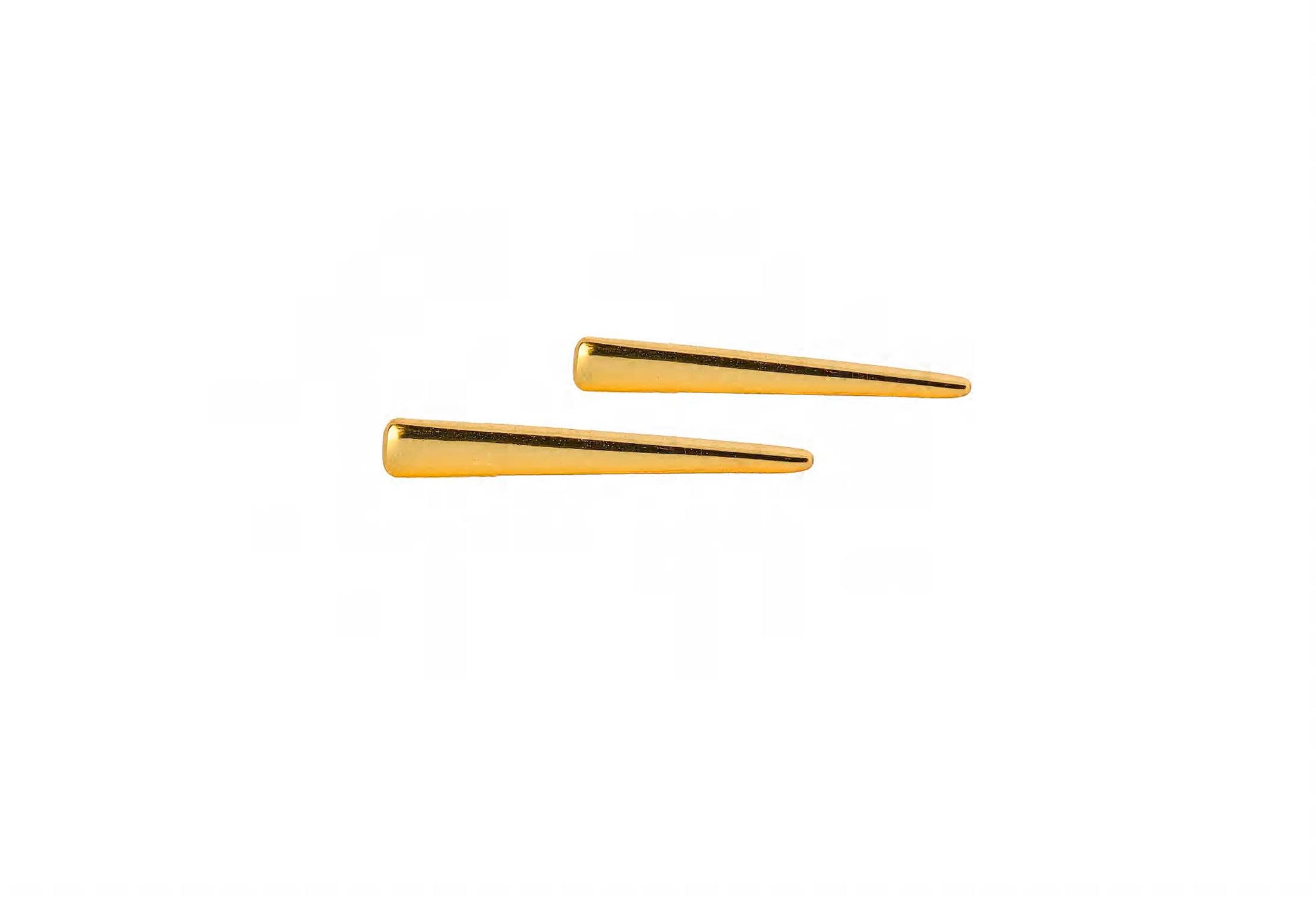 Spike earrings in gold